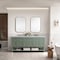 James Martin Vanities Breckenridge 72in Double Vanity, Smokey Celadon w/ 3 CM Carrara Marble Top 330-V72-SC-3CAR - alternate 7
